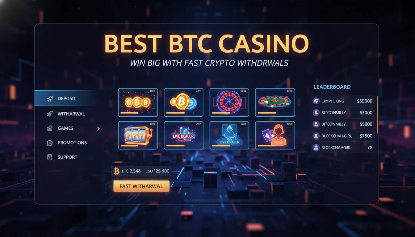 Best BTC Casino: Win Big with Fast Crypto Withdrawals