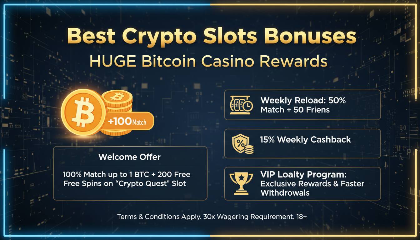 Best Crypto Slots Bonuses - Huge Bitcoin Casino Rewards