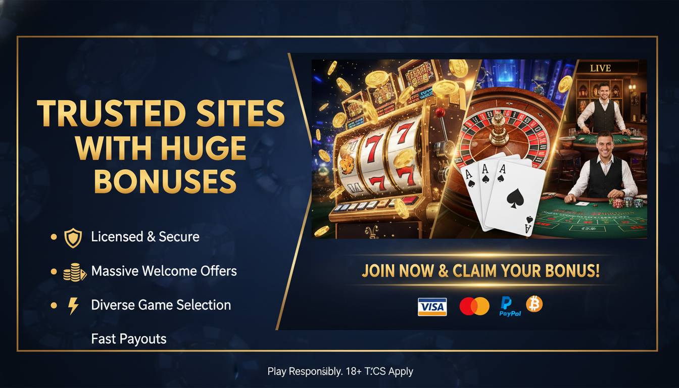 Best Online Casinos - Trusted Sites with Huge Bonuses
