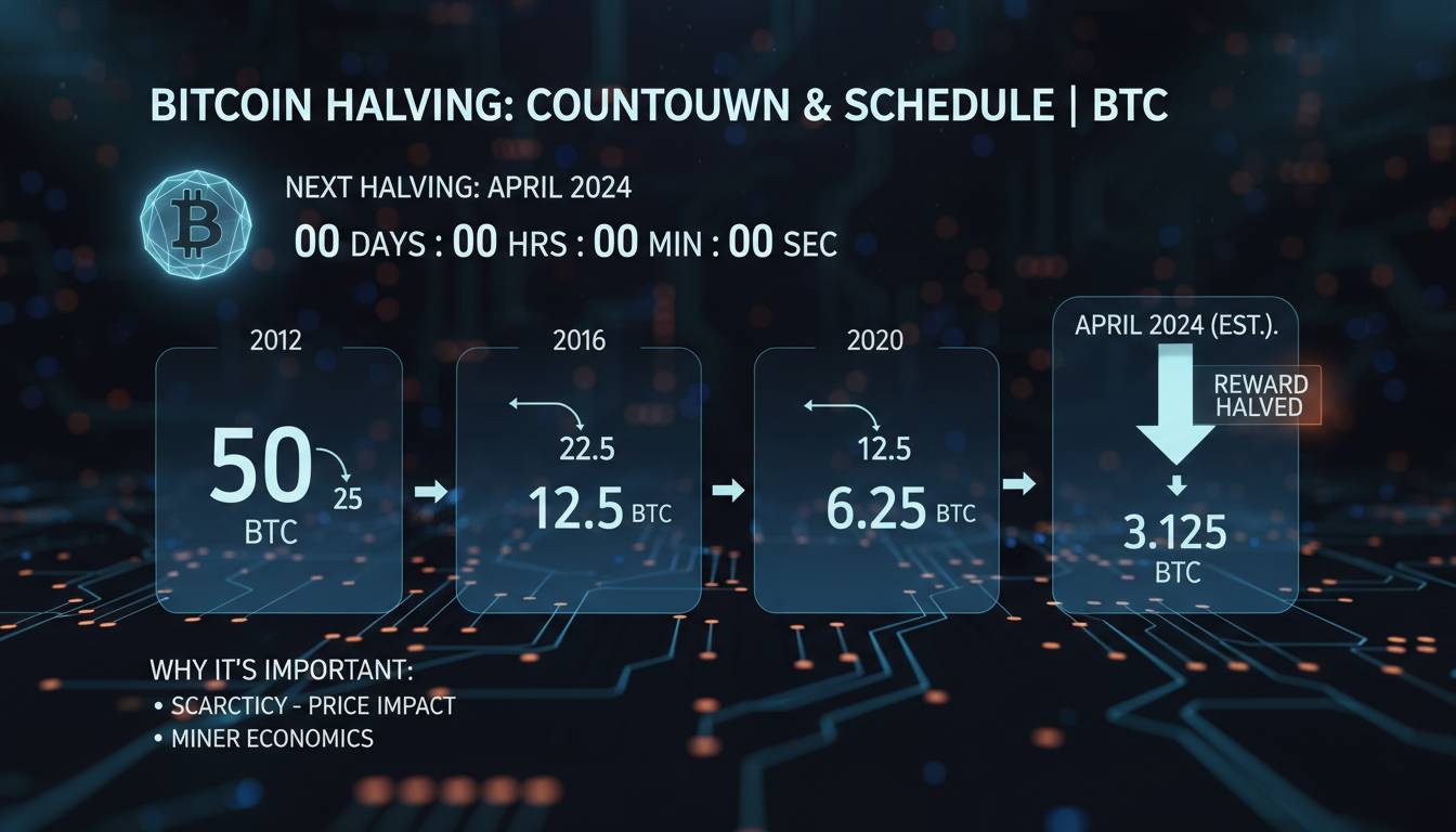 Bitcoin Halving Date: Countdown & Schedule | BTC