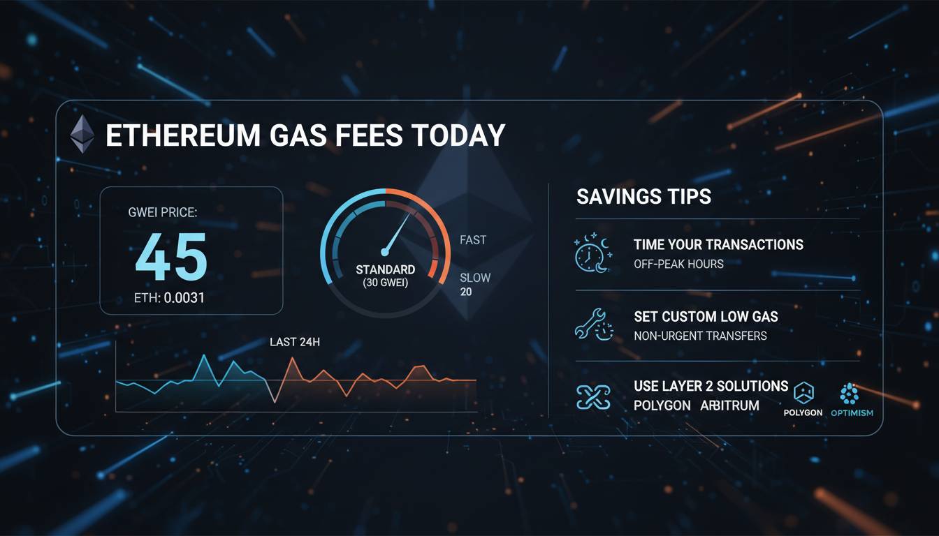 Ethereum Gas Fees Today: Real-Time Prices & Savings Tips