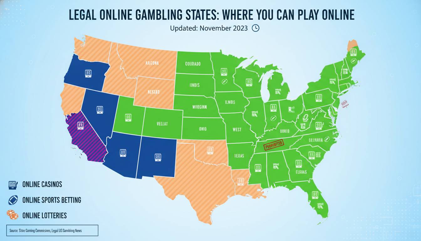 Legal Online Gambling States: Where You Can Play Online