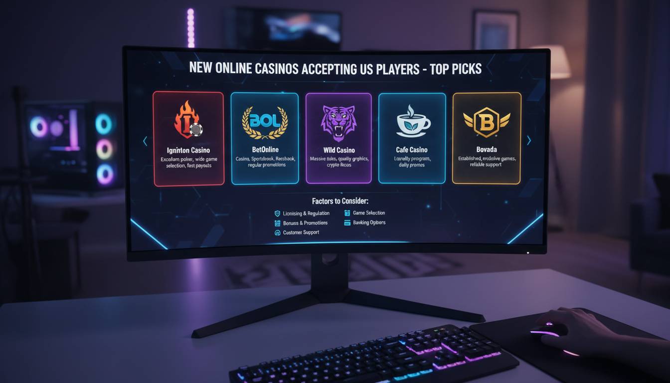 New Online Casinos Accepting US Players - Top Picks
