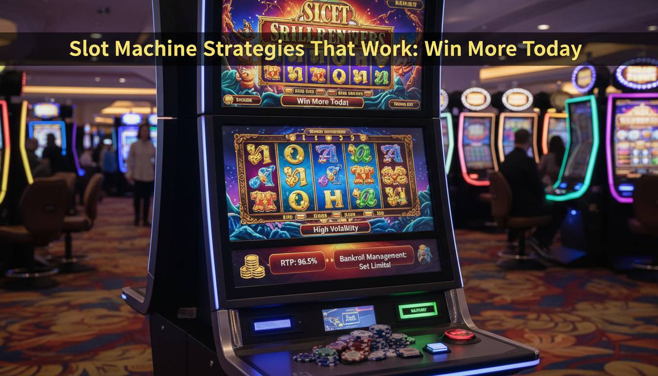 Slot Machine Strategies That Work: Win More Today