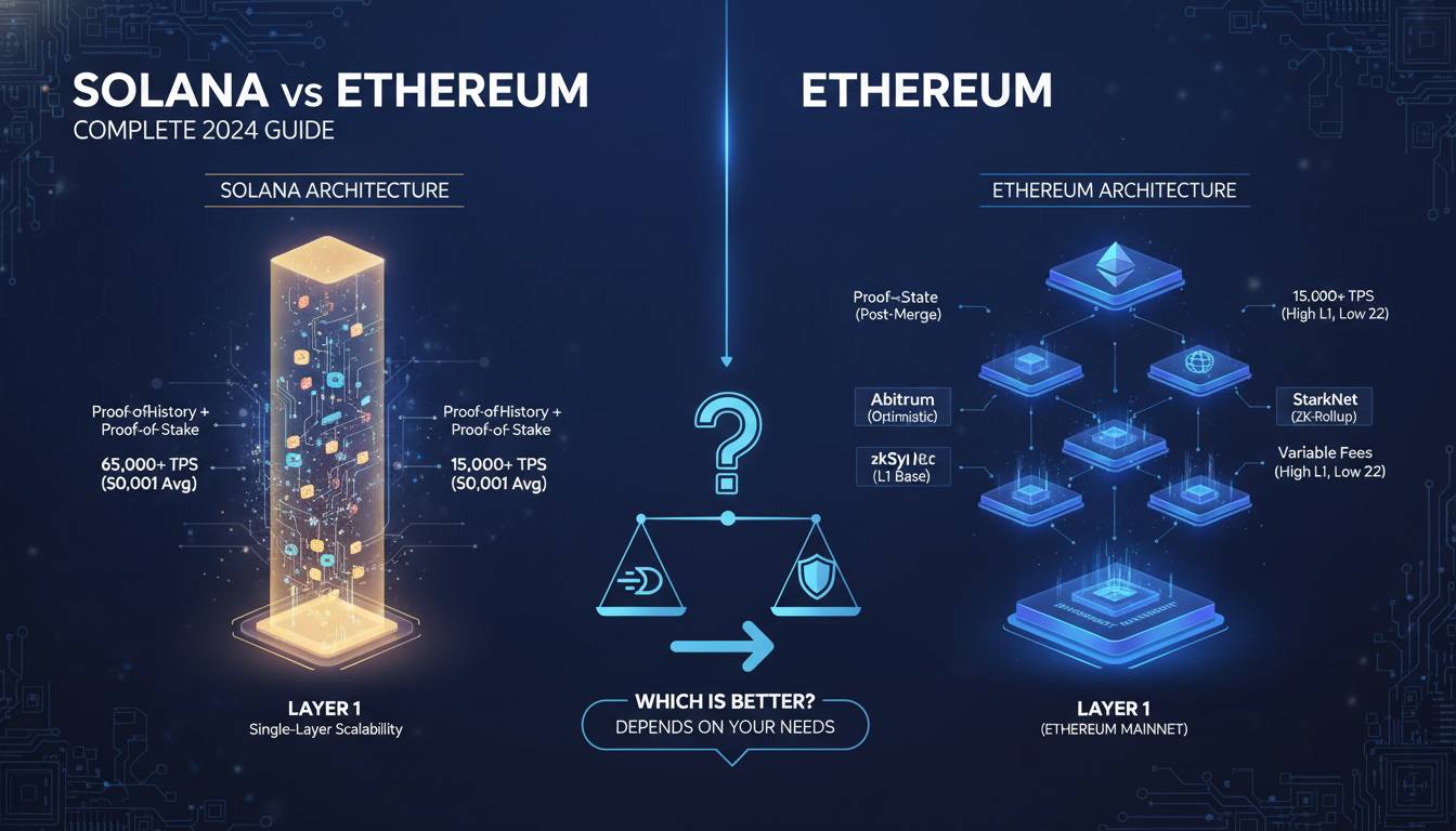 Solana vs Ethereum: Which Is Better? Complete 2024 Guide