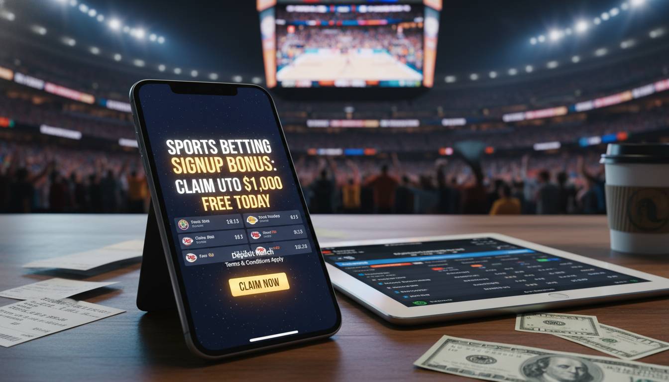 Sports Betting Signup Bonus: Claim Up to $1,000 Free Today