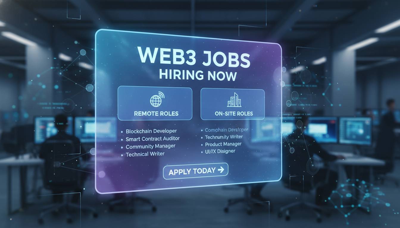 Web3 Jobs Hiring Now | Find Remote & On-Site Roles | Apply Today